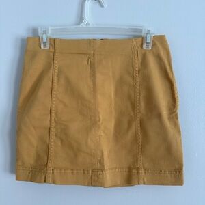 Mustard/Tan Mini Skirt